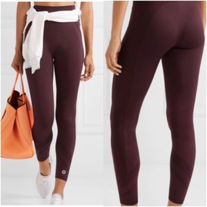 Tory Burch Burgundy Leggings